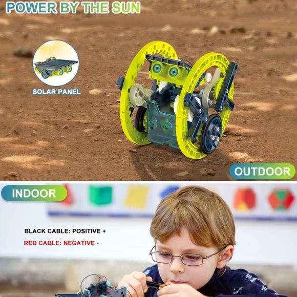 12-in-1 STEM Solar Robot Kit Projects for Kids Ages 8-12, Learning Educational - Picture 5 of 7